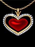 Gif animé bijoux coeur